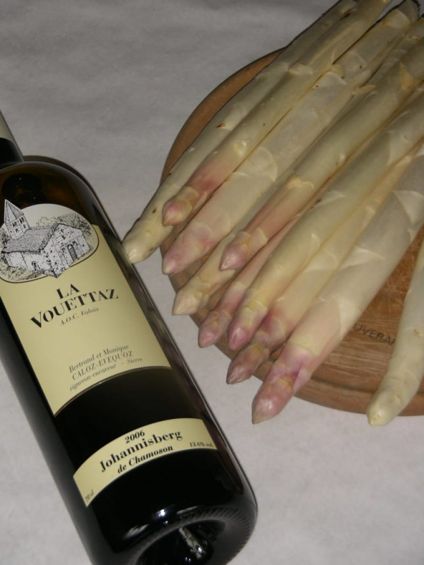 The locally-grown asparagus
