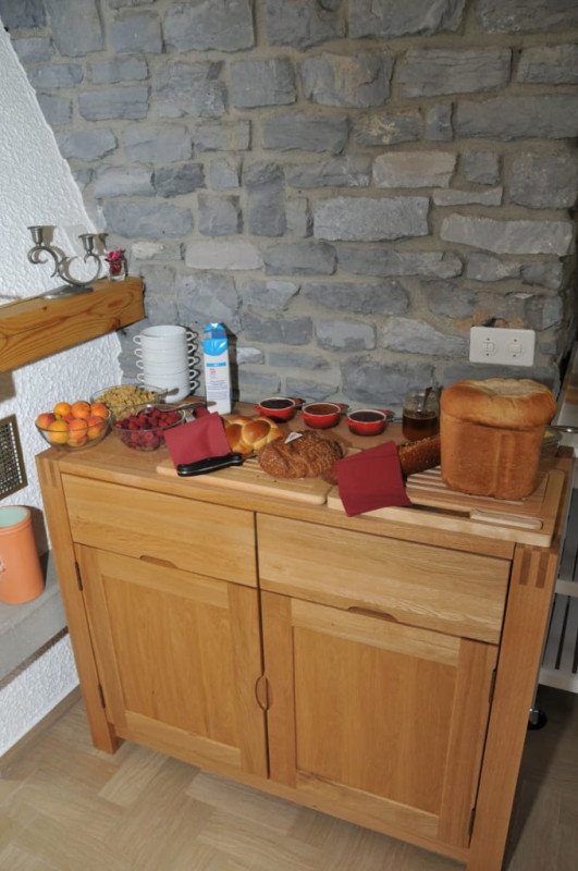 The breakfast buffet